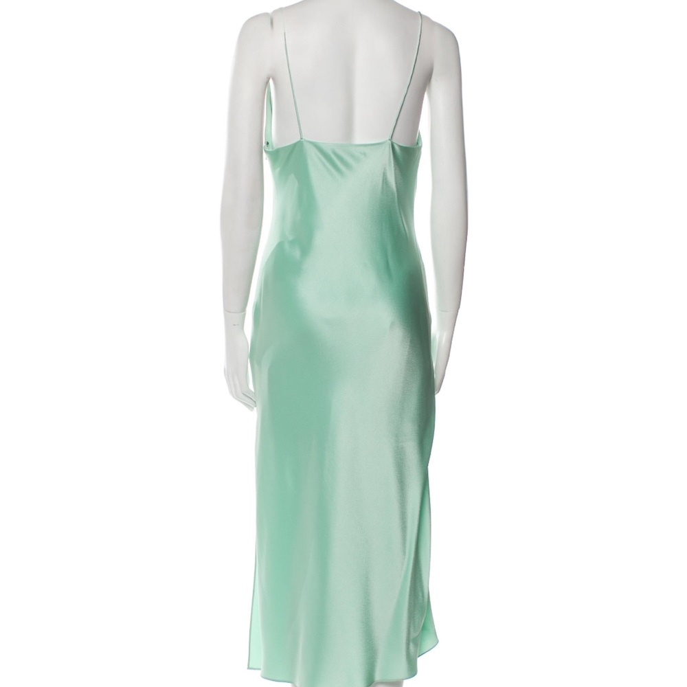 Alice + Olivia Mint Green Satin Dress - Picture 2 of 3